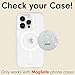 Sonix MagLink Snap Grip | Magnetic Phone Grip Holder and Collapsible Kickstand | Compatible with MagSafe | White Pearl Tort