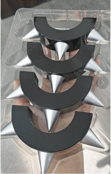 Miniatura 6 de TYRHDJZQ Accesorios negros para cosplay de anime para adultos, accesorio de Halloween, Negro -