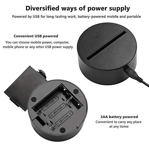 image for NewHiya 3D Night Light for Kids and Star Wars Fans, 3 Patterns and 16 