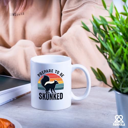 Taza de cerámica blanca 11 oz Panvola para café miniatura 5