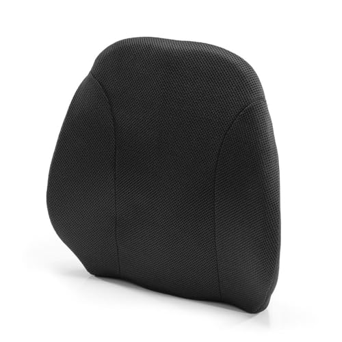Image of Wakefit Back Support for Chair | 1 Year Warranty | Support for Office Chair, Car Seat Back Support, Memory Foam Pillow, Support for Back Pain, Polyester (41.9 x 41.9 x 13.9cms - Black)