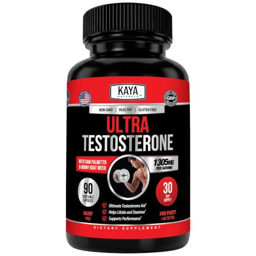 Kaya Naturals Ultra Testosterone - Men's Testosterone Booster - 90 Count