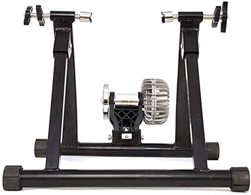 Bike Trainer Stand Turbo Trainer para Bicicleta, Plataforma de Ciclismo Interior con Resistencia Hidráulica, Plegable para Bicicleta de Montaña y de Ruta, Negro