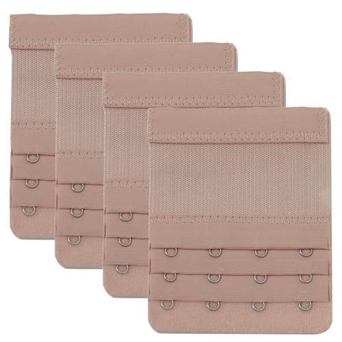 Image of Bra Strap Extenders, Women Elastic Extensions Bra Extender Set, 6 Piece,Skin,White,Black