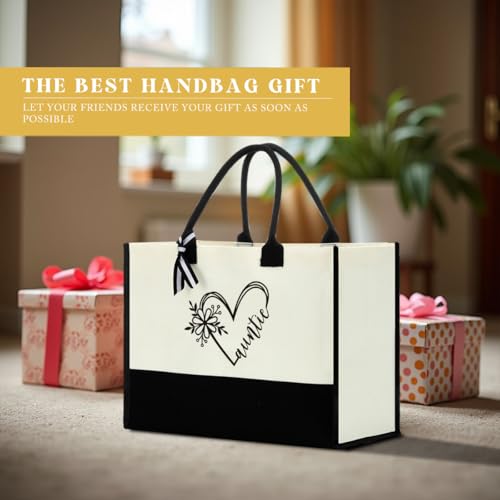 FORBIDDEN PAPER Grandma Aunt Mom Gifts for Women Mommy Tote Bag Birthday Mothers Day Beach Bag Canvas Shopping Grocery Bag4