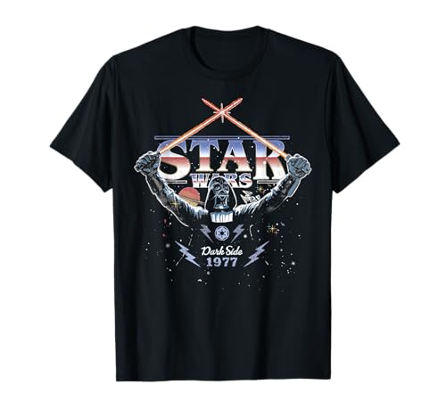 T-shirt Star Wars Darth Vader Rock 1977 en coton lourd haut de gamme