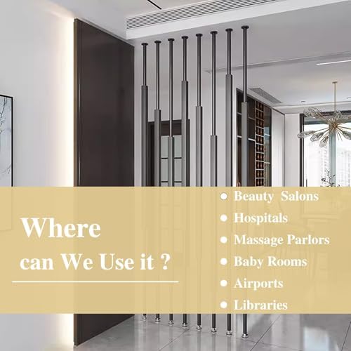 Modern Floor-to-Ceiling Privacy Screens, Adjustable Room Divider Partitions for Home & Office, Elegant Small Space Decor - 2pcs (70-300 cm)