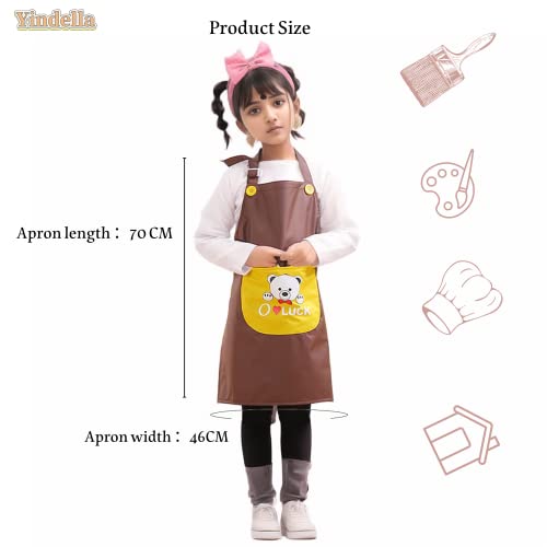 Image of Yindella Waterproof Kitchen Apron for Men, Women Kids - PVC Apron with Adjustable Neck Strap - Cooking, Dishwashing, Cleaning & Home Use, Durable, Oil-Proof & Stain-Resistant