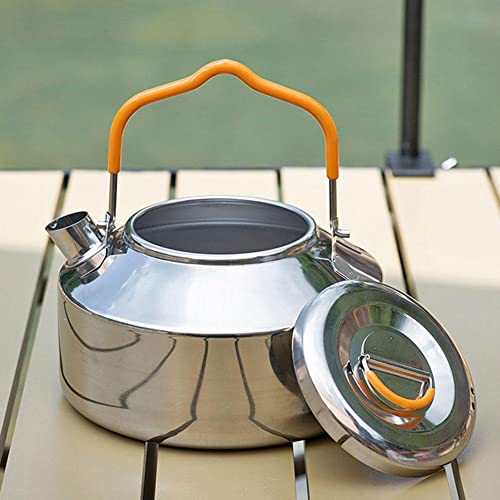Camping Teapot Coffee Pot Kettle Outdoor Crockery Set Teapot And Stainless Steel Cup Camping Cookware Set Ideal For Outdoor Picnic Hiking #TOP4