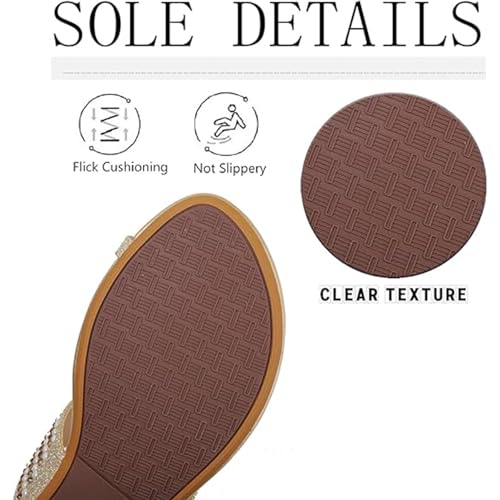 Yytcsjz Women‘s Flats Sandals, Women's Leather Rhinestones Toe Ring Slides, Gladiator Sandal’s, with Arch Support for Pain Relief Bunion Symptoms4