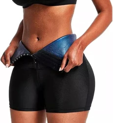 Shorts Modelador Neoprene para Emagrecimento Alta Compressão Secagem Rápida Perder Peso Queimar Gord