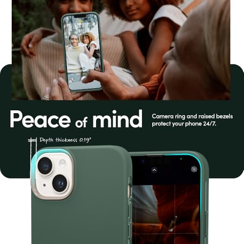 Image of Spigen Cyrill UltraColor Mag | iPhone 14 Plus Case | Green iPhone 14 Plus Back Cover | TPU+Poly Carbonate - Kale