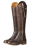 Ladies Tall Leather Spanish Riding Boots Womens Long Country Boot Elasticated Stretch Panel, Regular and Slim Fit (Waxy Brown Regular Fit, UK Footwear Size System, Adult, Women, Numeric, Medium, 7)
