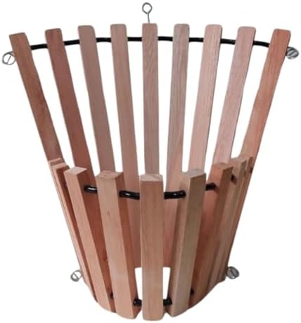 Kit 2 Cachepot De Parede Madeira Cônico Orquideas E Plantas Pendu...