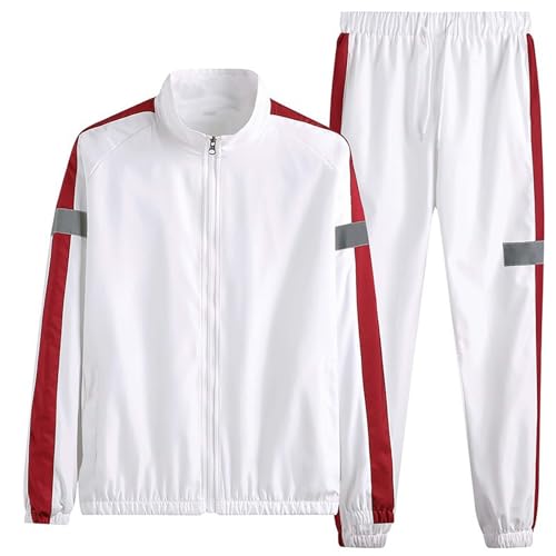 Tuta Uomo Sportive Larghi Comodo Completi Sportivi Jogging Fitness Traspirante Felpe E Pantaloni Con Tasche Manica Lunga Tute Da Ginnastica Palestra Leggera Completo Uomo
