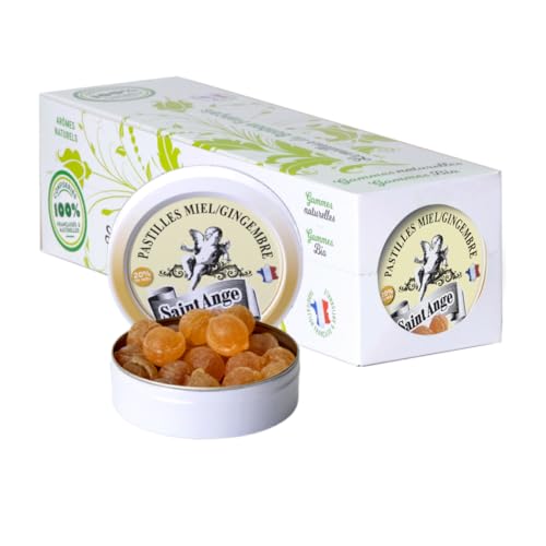 Miel Gingembre pastilles Saint-Ange lot de 10 boites de bonbons traditionnels