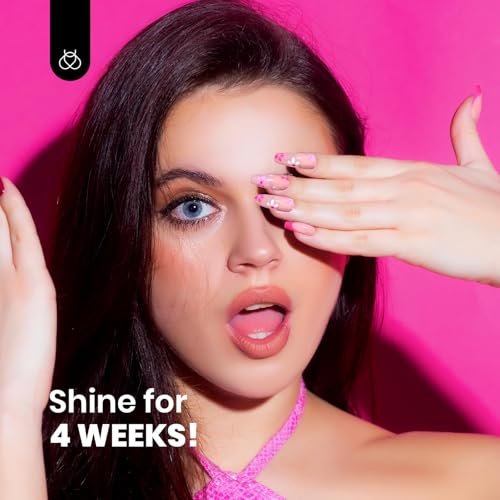 Image of Beetles Hot Pink Gel Nail Polish - Luminous Pink Gel Polish 15ml Glow in the Dark Pink Summer Soak Off Uv LED Nail Lamp Nail Art Manicure Salon DIY Home Gift for Women Girls
