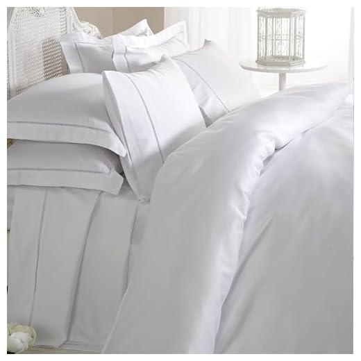 100 Prozent ägyptische Baumwolle, Fadendichte Dorchester 1000 Bettwäsche weiss Hotelqualität, Doppelbett, Super King Size, 100 Prozent Baumwolle, weiß, Doppelbett