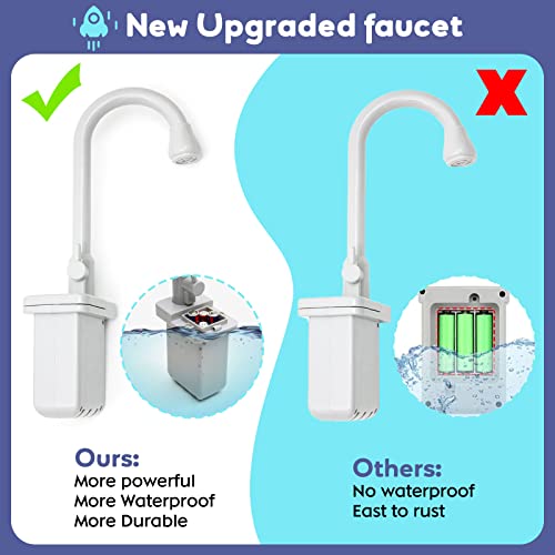 Image of Kitchen Toy Sink with Running Water, Home and Kitchen Toy with Real Tap | Kitchen | Saucepan | Stove | Food: Bright Colored Tableware Accessories for Boys and Girls