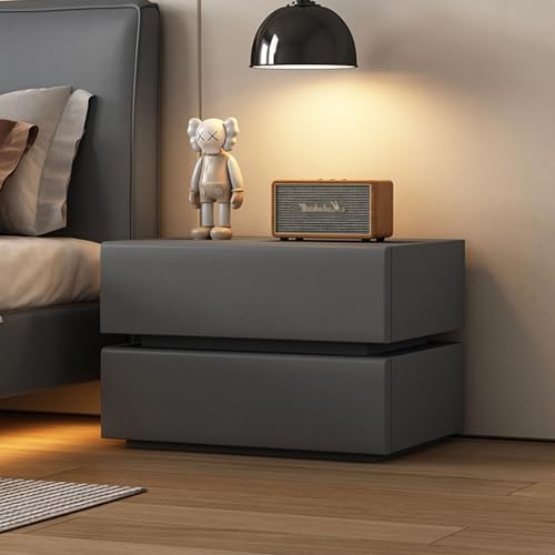 Scumlovy Mesita de Noche Moderna y Sencilla de Madera Maciza con almacenaje, Armario para Dormitorio, mesita de Noche de Madera con cajones, Armario, cómoda, Adecuada para salón, Dormitorio, Mesa (Da