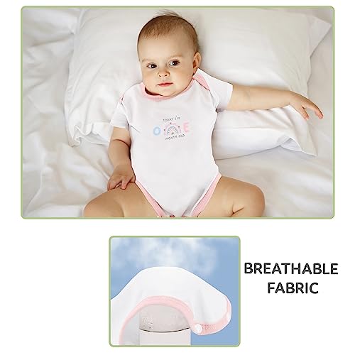 DOKMA Baby-Girls 4-pack Pink Bodysuits, Gift Set for Baby Girl, Newborns and Infants, 0-12months2