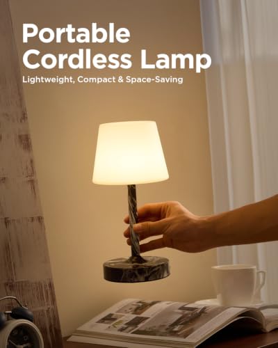 Image of IP65 Waterproof Rechargeable Shower Lamp, Cordless Bathroom Touch Lamps