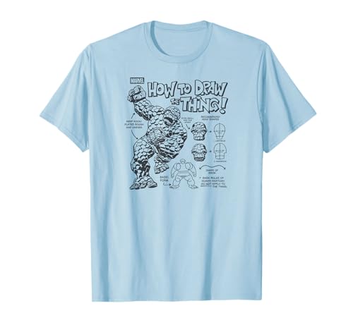 Fantastic Four - How To Draw The Thing T-Shirt