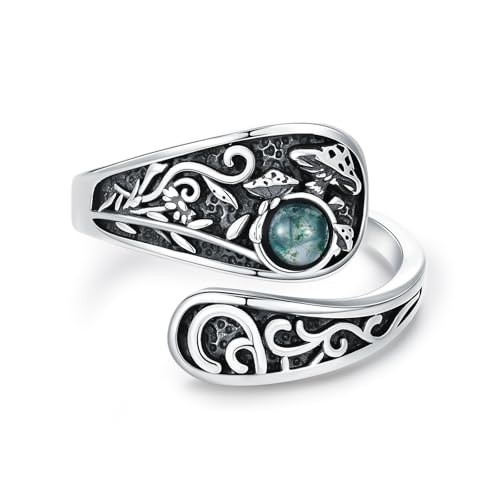 Bague ajustable lune et soleil en argent Midari pour votre style au quotidien
