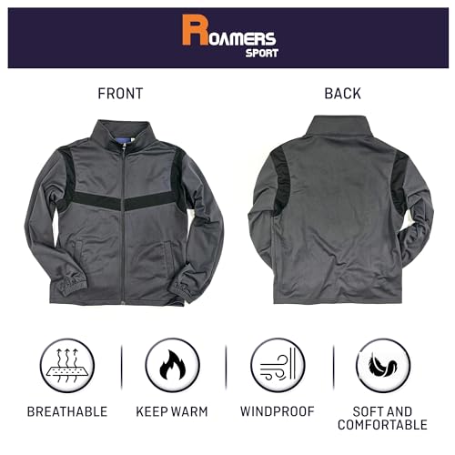 Image of Roamers Brand Brushed Tricot Mens Sports Jacket - Full Zip Jacket
