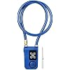 Antitheft Alarm Chain Lock, Y787 Smart Alarm Lock Antitheft Chain Lock For Bike Gate App Control Blue