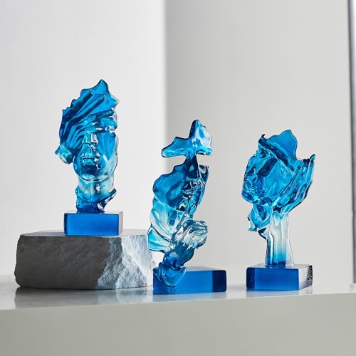 Set de 3 Estatuas Pensador Abstracto para Decoración miniatura 4