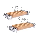(2) Extremadamente práctico: el gancho de metal que puede girar 360 grados es fácil de usar. Puede mover los clips hacia la izquierda y la derecha para ajustar libremente su espacio y adaptarse a diferentes tipos de ropa.