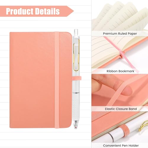 Lot de 50 carnets de poche avec stylos A6 Aneco pour école et travail
