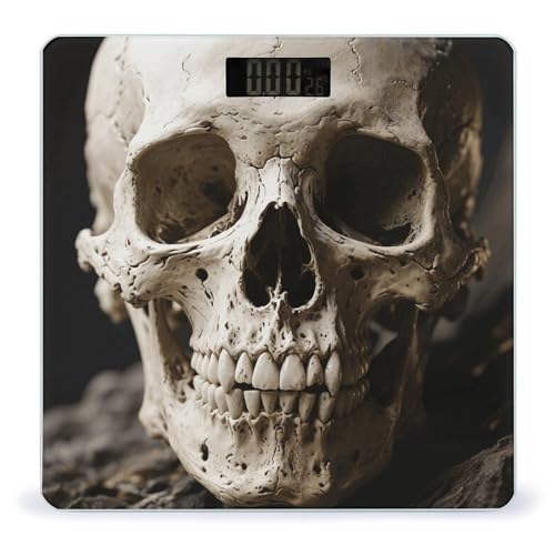 Báscula digital de baño con pantalla LCD y vidrio templado