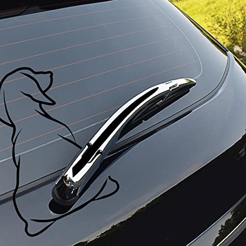 ZXCVWWE Lustiger Hunde-Aufkleber für Pkw-Heckscheibe und Heckscheibenwischer, wackelnder Schwanz, reflektierender Vinyl- Auto-Aufkleber