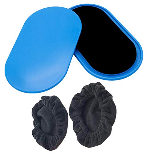 ZQO 2Pcs Core Sliders Gliding Discs Dual Sided Ovale Sport Core Sliders Cover in Palestra oa casa per Core Exercise Fitness