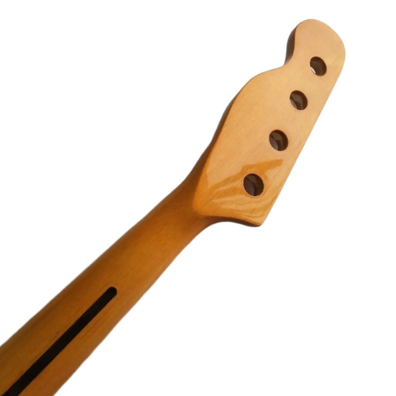 Manche de guitare basse Jazz jaune, 4 cordes, 20 frettes, touche en érable, point 34 pouces