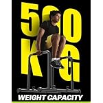 YOLEO Adjustable Dip Bar- 1100lbs Dip Station Portable Functional Fitness Bar with Safety Connector, Heavy Duty Dip Stand Body Press Bar Parallette Exercise Bar Workout Equalizer for Calisthenics - Image 2