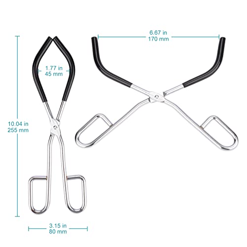 stonylab Beaker Tongs, Laboratory Beaker Clamp Beaker Tongs with Plastic Coated Jaws, 25.5 cm Length - Image 3