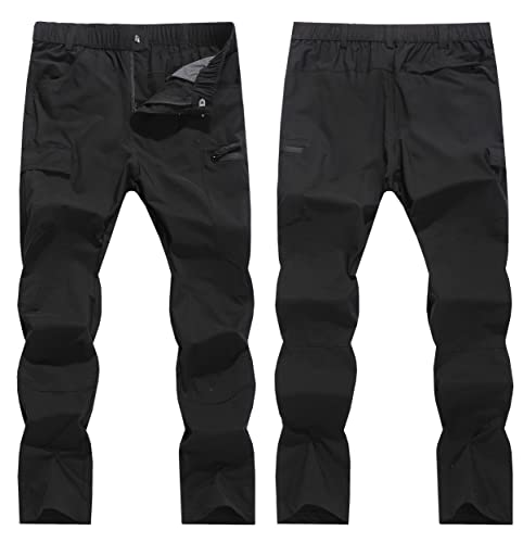 Women's Outdoor Hiking Pants Cargo Pockets Athletic Pants Quick Dry Upf 50+ Water-Resistant Pants For Women Camping Workout Black L #TOP5