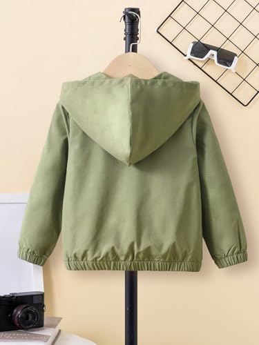 Boys Jacket with Hood Zip Up Hoodie Windbreakers Coat Long Sleeve Casual Clothes Kids Tops Hooded Outwear 4-7 Years2