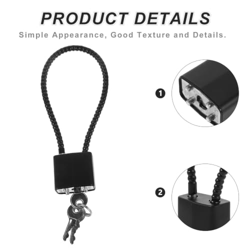 Cable Lock Lurrose 2 Piezas, con Llave, para Bicicleta miniatura 7