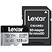 Price comparison product image Lexar 128GB Professional Silver Plus Micro SD Card, UHS-I, C10, U3, V30, Full HD & 4K, Up to 205/150 MB/s microSDXC Memory Card, for Videographers, Gamers (LMSSIPL128G-BNANU)
