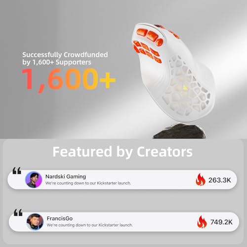 Image of SOLAKAKA E9 PRO Ergonomic Vertical MMO Mouse with 8K Dongle, White | Ergonomic 45 Grip vertical,PAW3395 36000 DPI Sensor, Tri-Mode Wireless,10 Side Buttons,1000mAh Rechargeable,RGB