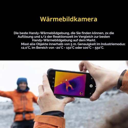 AGM G3 Pro Outdoor Handy 5G mit 256x192 Wärmebildkamera, 8GB+256GB Outdoor Smartphone ohne vertrag...