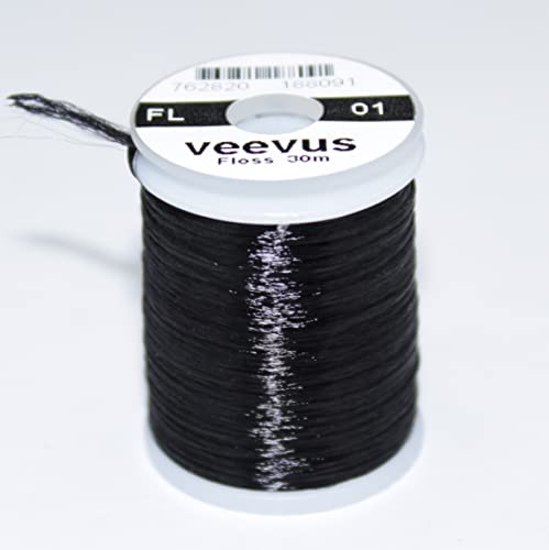 VEEVUS Unisex Adult FL1 Floss, Black, Loss