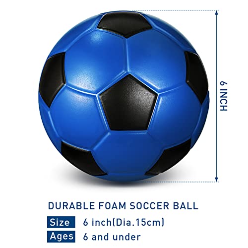 Junkin 4 Pcs Soft Foam Soccer Ball For Kids Beginner 6'' Official Size 2 Indoor Outdoor Mini Sponge Soft Soccer Ball For Practice Backyard Play Toddlers Games #TOP1