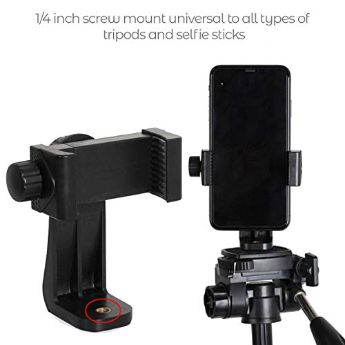 2 Pack Phone Mount Tripod Adapter - Universal Cell Phone Clamp Holder, Tripod Firm Attachment For Iphone, Galaxy And Other Smartphones #TOP3