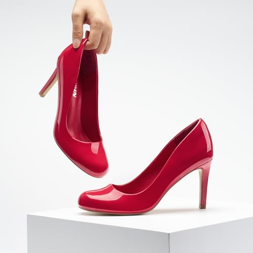 ZURIN Women's Round Toe Comfortable Stiletto Heels Closed Toe Dress Pumps Shoes for Wedding Work Office Business4