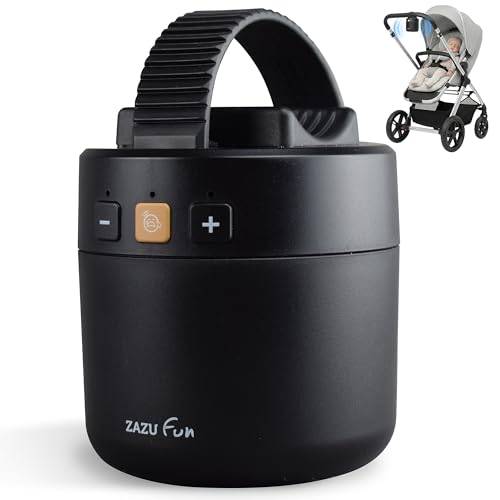 ZAZU ROXY Baby Rocker – Elektrischer Kinderwagen-Schaukler mit Weinen-Sensor, einstellbarer Wipp-Stärke & 40-Min-Auto-Off – Tragbar, wasserabweisend & USB-aufladbar